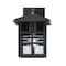 Westinghouse Fixture Wall Outdoor 60W Dusk to Dawn Caliste, Black Clear Glass 6123100 - alternate 3